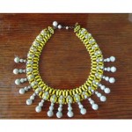 vintage miriam haskell egyptian revival necklace