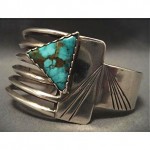 vintage navajo blue thunder turquoise bracelet