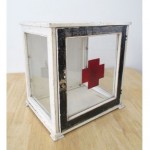 vintage shabby chic medical cabinet