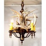 vintage shed antler buck chandelier