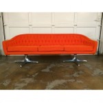 vintage mid-century chromcraft sofa