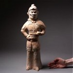 ancient huge chinese tang dynasty terracotta pottery figure