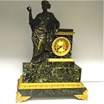 antique 1810s bronze clock