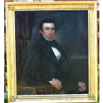 antique 1841 h wentworth oil painting