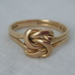 antique 19th century victorian celtic lovers knot ring