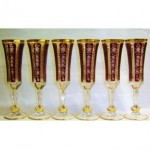 antique champagne flutes