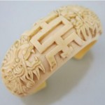 antique chinese hand carved bracelet