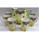 antique nippon lemonade pitcher and mugs