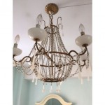 antique opaline chandelier