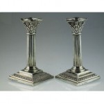 antique victorian 1874 candlesticks