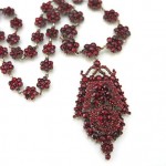 antique victorian garnet necklace