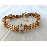 antique victorian opal gate bracelet