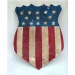 vintage large patriotic folk art sign