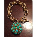 vintage 14k turquoise bracelet