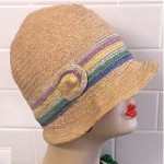 vintage 1920s 1930s straw cloche flapper hat