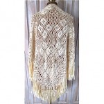 vintage 1920s woven silk shawl