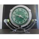 vintage 1930s art deco smiths chrome bakelite electric clock