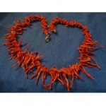 vintage 1940s branch coral necklace