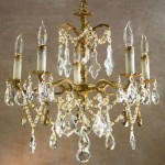 vintage 1940s bronze gilt chandelier