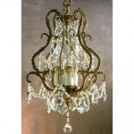 vintage 1940s petite chandelier