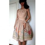 vintage 1950s gingham dress