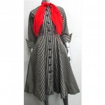 vintage 1950s stripe dress