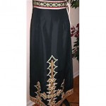 vintage 1970s neiman marcus embroidered maxi skirt