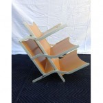 vintage 1980s ligne roset magazine rack