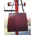 vintage alligator handbag