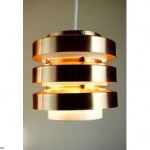 vintage aluminum brushed copper ceiling light