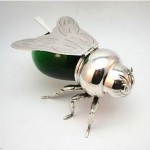 vintage art deco bee honey pot