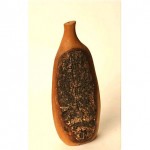 vintage doug ayers wood vase