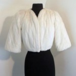 vintage ermine bolero jacket