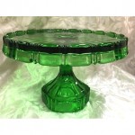 vintage fostoria glass cake stand