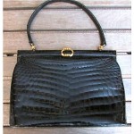 vintage gucci pre-owned reptile skin handbag