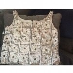 vintage harley handbeaded daisy top