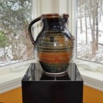 vintage jim malone large tenmoku pitcher