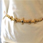 vintage judith leiber snakeskin belt