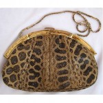 vintage judith leiber snakeskin handbag