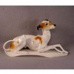 vintage karl ens porcelain whippet figurine