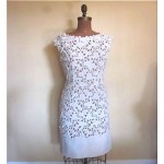 vintage linen little white dress