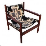 vintage mid-century michel arnoult pendleton sling chair