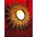 vintage mid-century starburst mirror