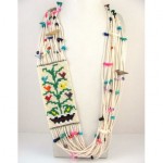 vintage native american seed bead necklace