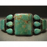 vintage navajo royston turquoise sterling bracelet