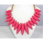 vintage oscar de la renta pink necklace