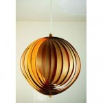 vintage pine ceiling lamp