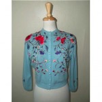 vintage pringle embroidered cashmere sweater