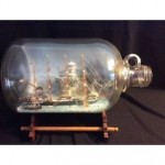 vintage ship in a bottle