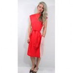 vintage sleeveless midi dress